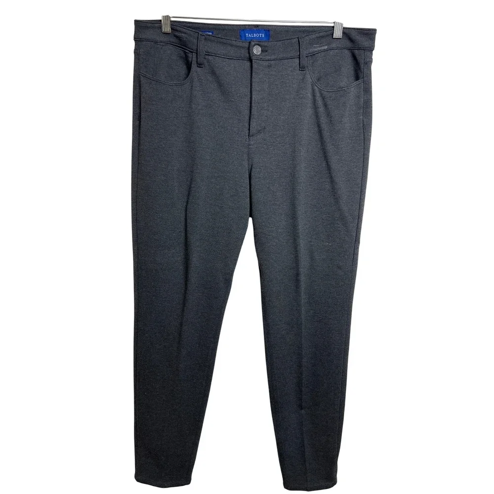 Talbots High Waist Women's Size 12 Jeggings Ankle Pants Dark‎ Gray D32